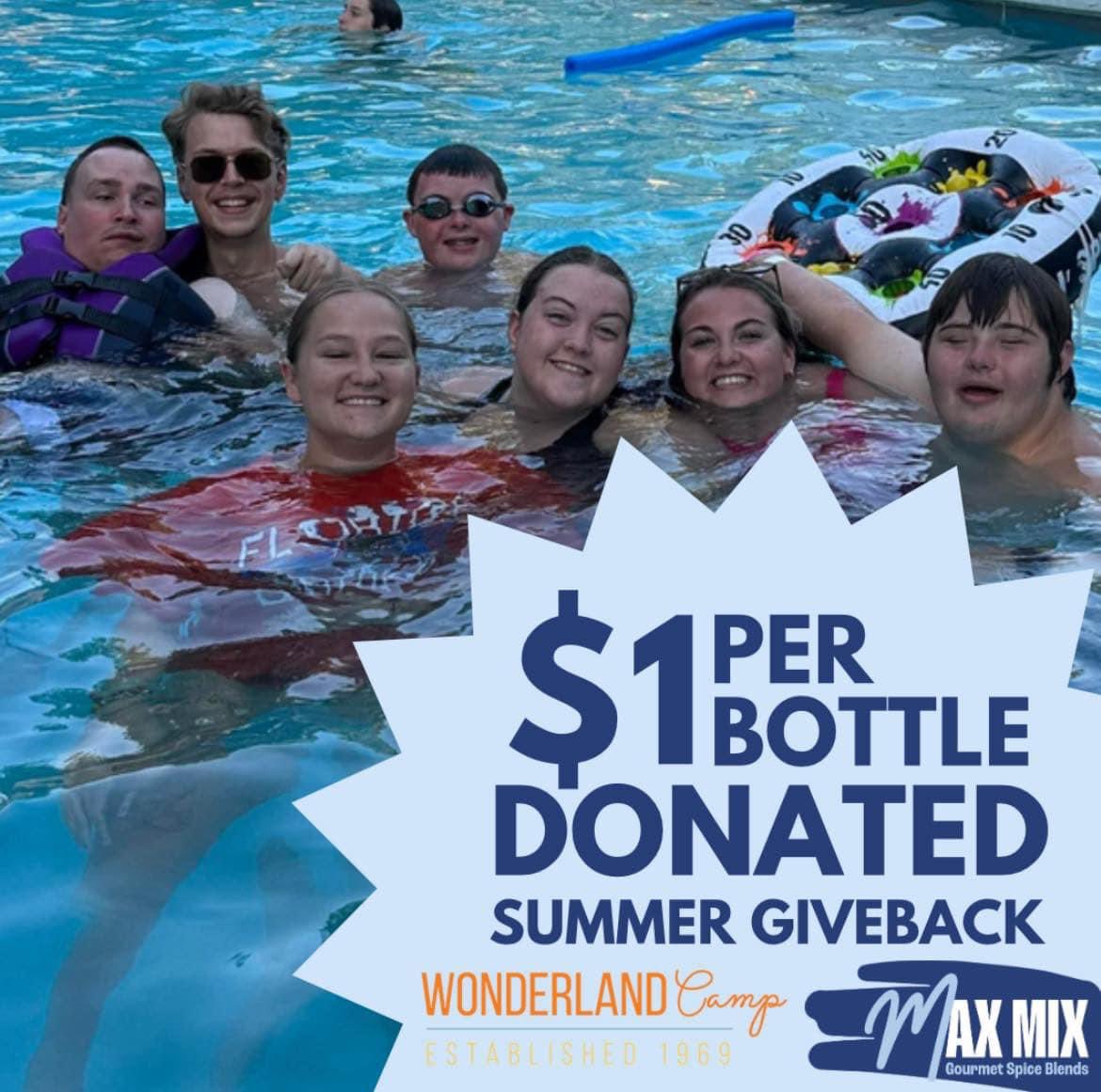 Max Crawford just came to camp. Pick up  Max Mix - Gourmet Spice Blends👨🏻‍🍳🥩 and every purchase you make on themaxmix.com through August contributes to the Max Mix Summer Giveback Program. $1 from each bottle sold goes directly to Official Wonderland Camp.