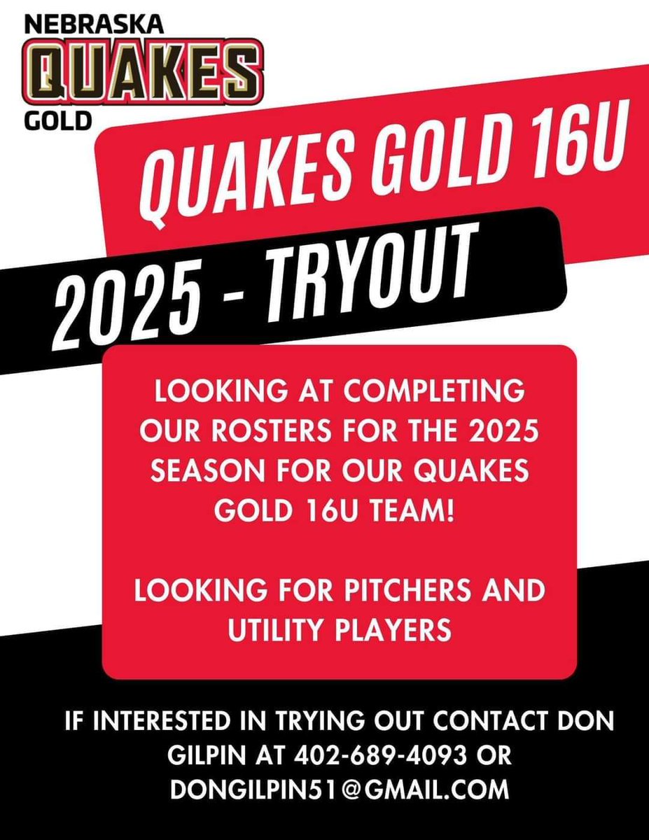 NE Quakes Gold - 17u Gilpin tweet media