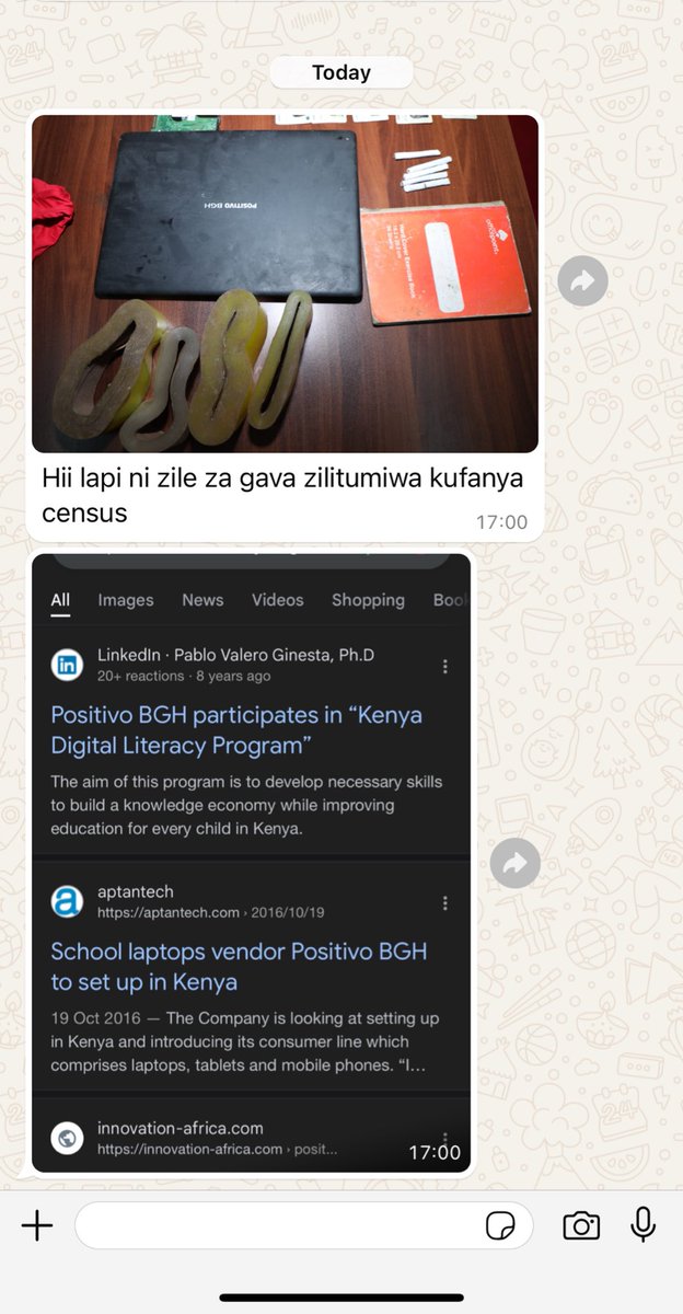 Well, someone has just told me this on WhatsApp