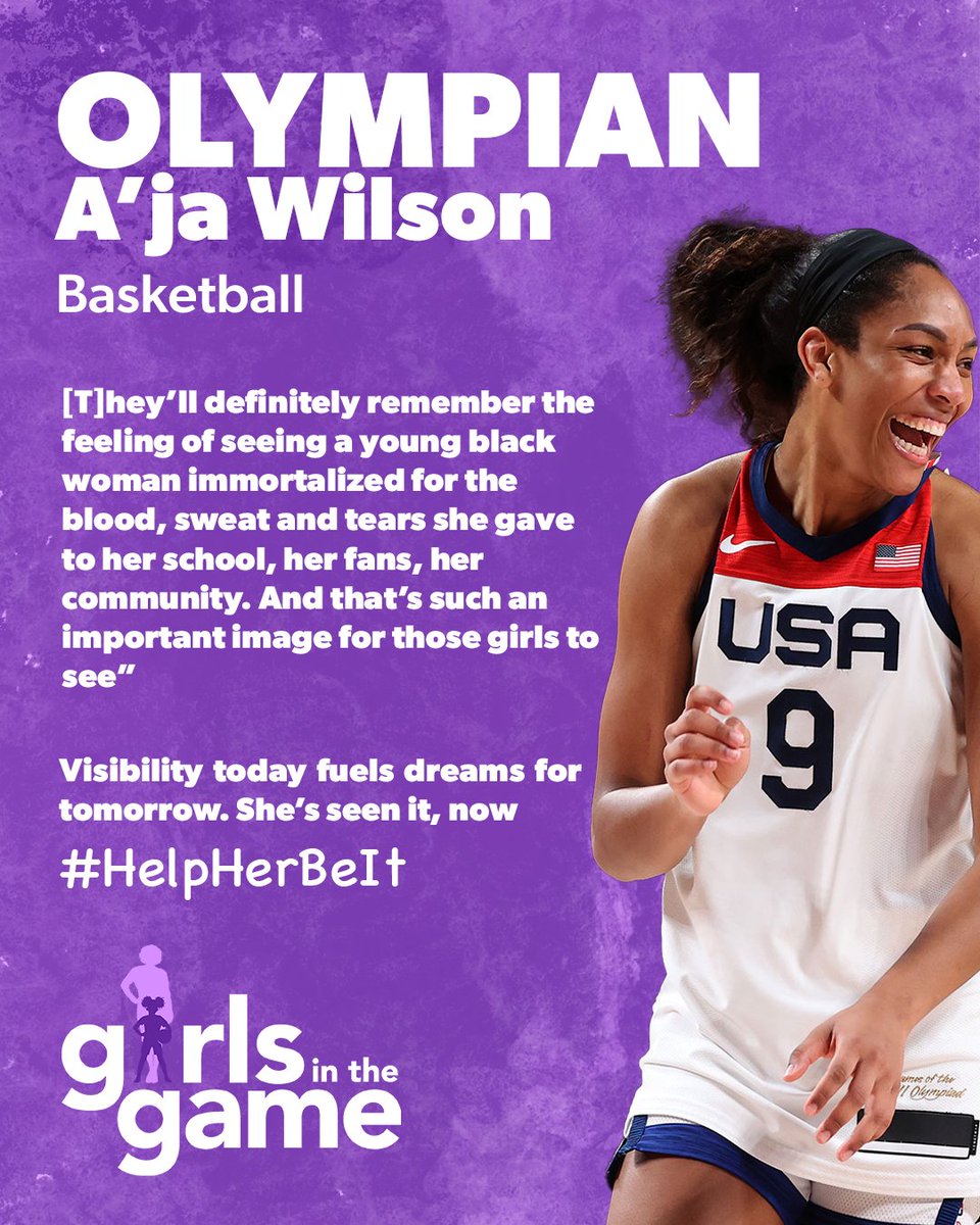 Who else is excited to watch A’ja in #Paris2024 

Visibility today fuels dreams for tomorrow. She’s seen in, now #HelpHerBeIt.

#DeterminedNation #Chicago #GirlsintheGame