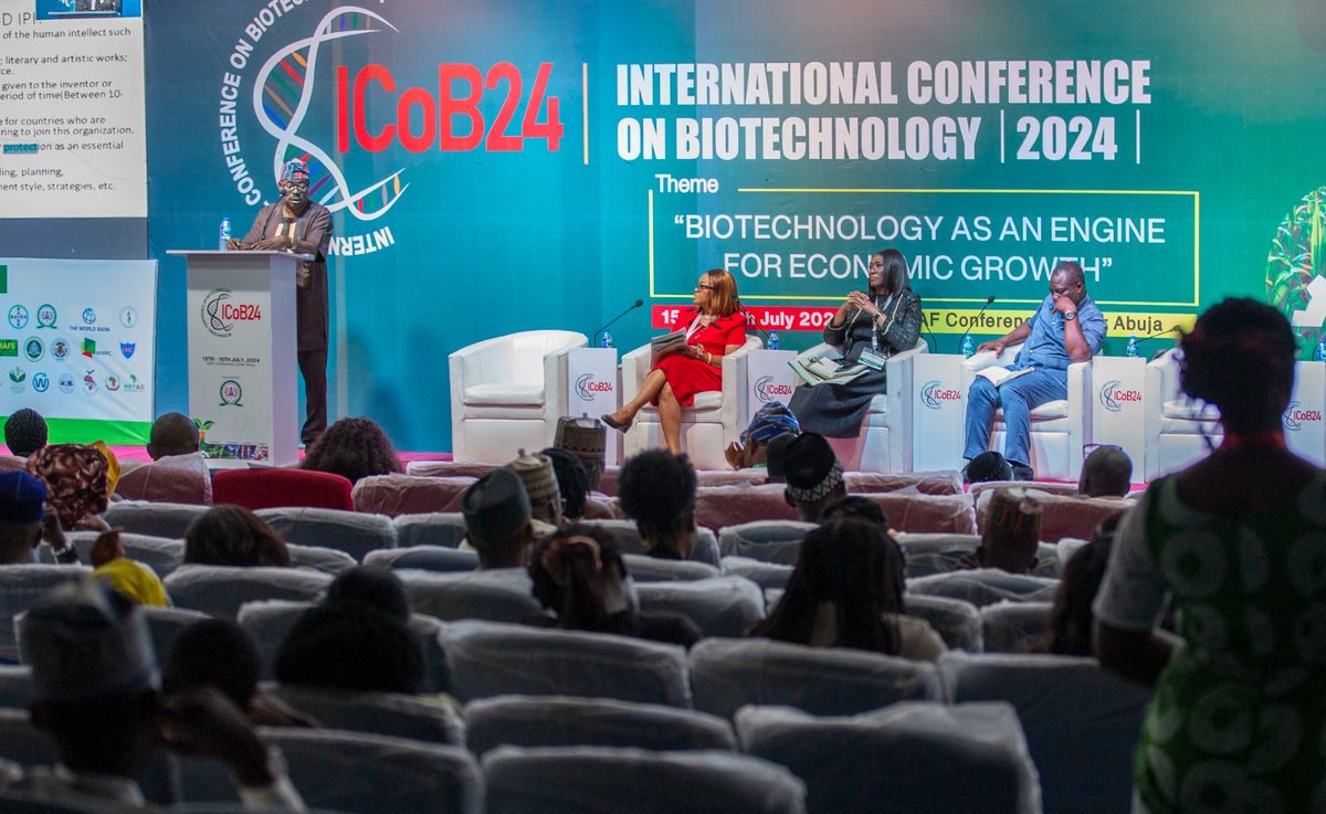 nabdanig's tweet photo. “The Biotechnology Society of Nigeria (BSN) has already taken a stance in support of GMOs” - Prof. Sylvia Uzochukwu, President, Biotechnology Society of Nigeria.
#BiotechRevolution #AdvanceNijaWithBiotech #Biotech4EconomicGrowth #BiotechEconomy #Biotech4Growth #GrowWithBiotech https://t.co/PbIh36UbL8