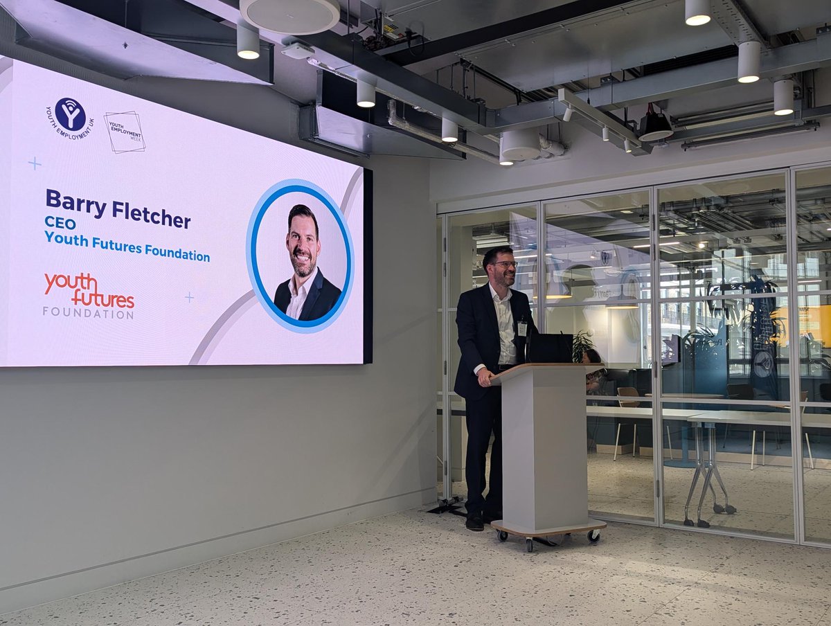 Our CEO, <a href="/Barry_YFF/">Barry Fletcher</a>, joined <a href="/YEUK2012/">Youth Employment UK</a> to celebrate the launch of the Good Youth Employment Benchmarking Tool, developed with support from Youth Futures’ Infrastructure Grant 🚀

“We are excited by the potential to capture much needed employer data &amp; insights.” 💬

➡️