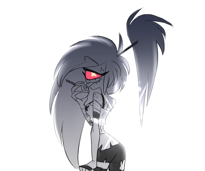 "What's up, old man?" #SirPentious #CherriBomb #HazbinHotel #Cherrisnake
