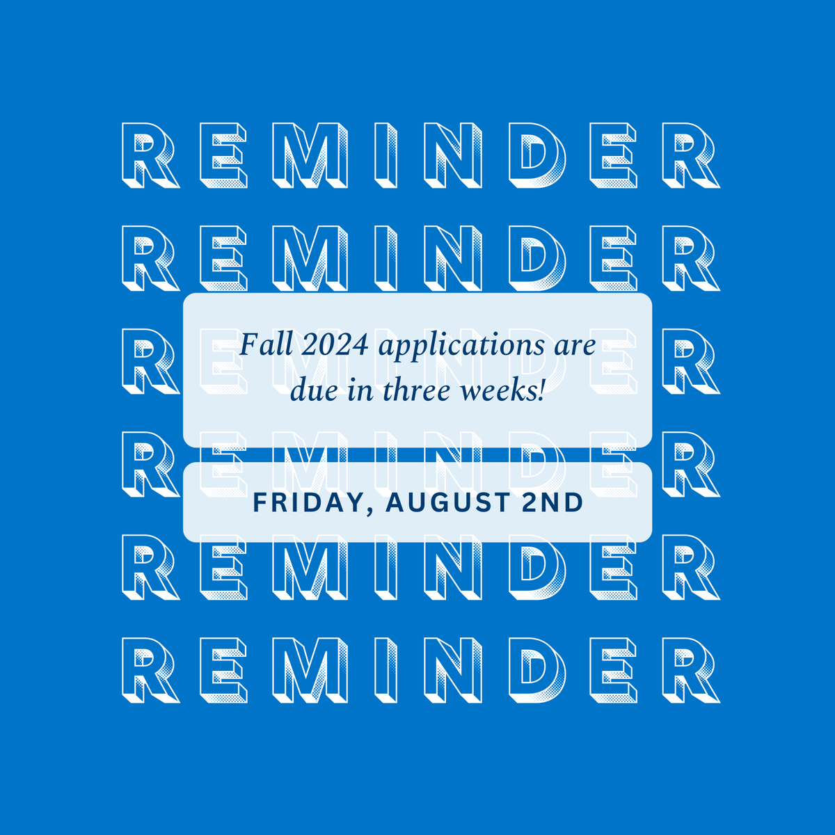 Don't forget! 📣 Applications for the Fall 2024 term are due on August 2nd! Make sure you have everything ready to submit before the deadline. If you have any questions about your application, connect with an advisor today bit.ly/3LqKavE
#usdonline #apply