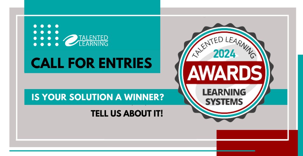 JohnLeh's tweet photo. Calling all #LMS vendors: Enter 2024 Talented Learning #Awards for extended enterprise solutions!🏅🏅🏅

After reviewing each entry I'll announce winners Sep 12th. Participation is free + open to all, so get started now👉https://t.co/81BNElOAGT

#elearning #onlinelearning #hrtech https://t.co/mea5k4F6ya