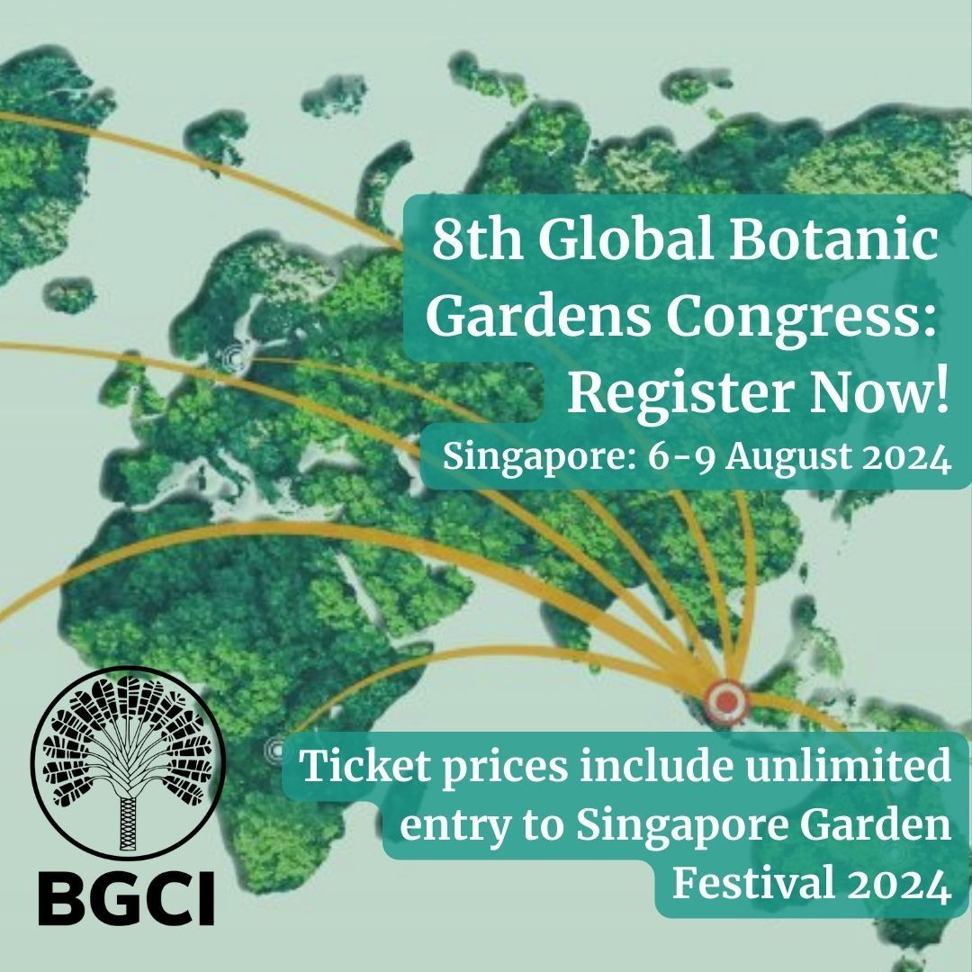bgci's tweet photo. Have you got your ticket to 8GBGC yet? Don't miss out on a global movement dedicated to protecting &amp; appreciating our plant heritage by attending this prestigious event!
https://t.co/Q8k3RcGhgq
#ConservationEvents #Singapore #GlobalConservationNetwork #PlantConservation https://t.co/Y0HW3lt6rs