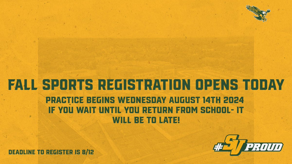 SV NATION-REGISTER  VIA PARENTVUE TODAY!