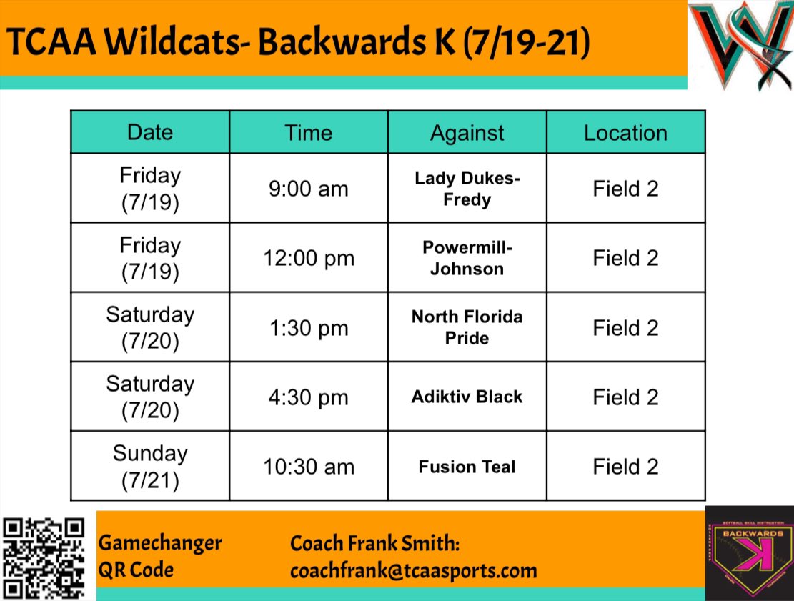 Our girls are excited to be back at Backwards K this weekend ‼️ We cannot wait to play some ball and meet some coaches 🧡🐾 <a href="/SBRRetweets/">Softball Recruiting Reposts</a> <a href="/SoftballDown/">Down South Softball</a> <a href="/BackwardsKJax/">Backwards K Softball</a>