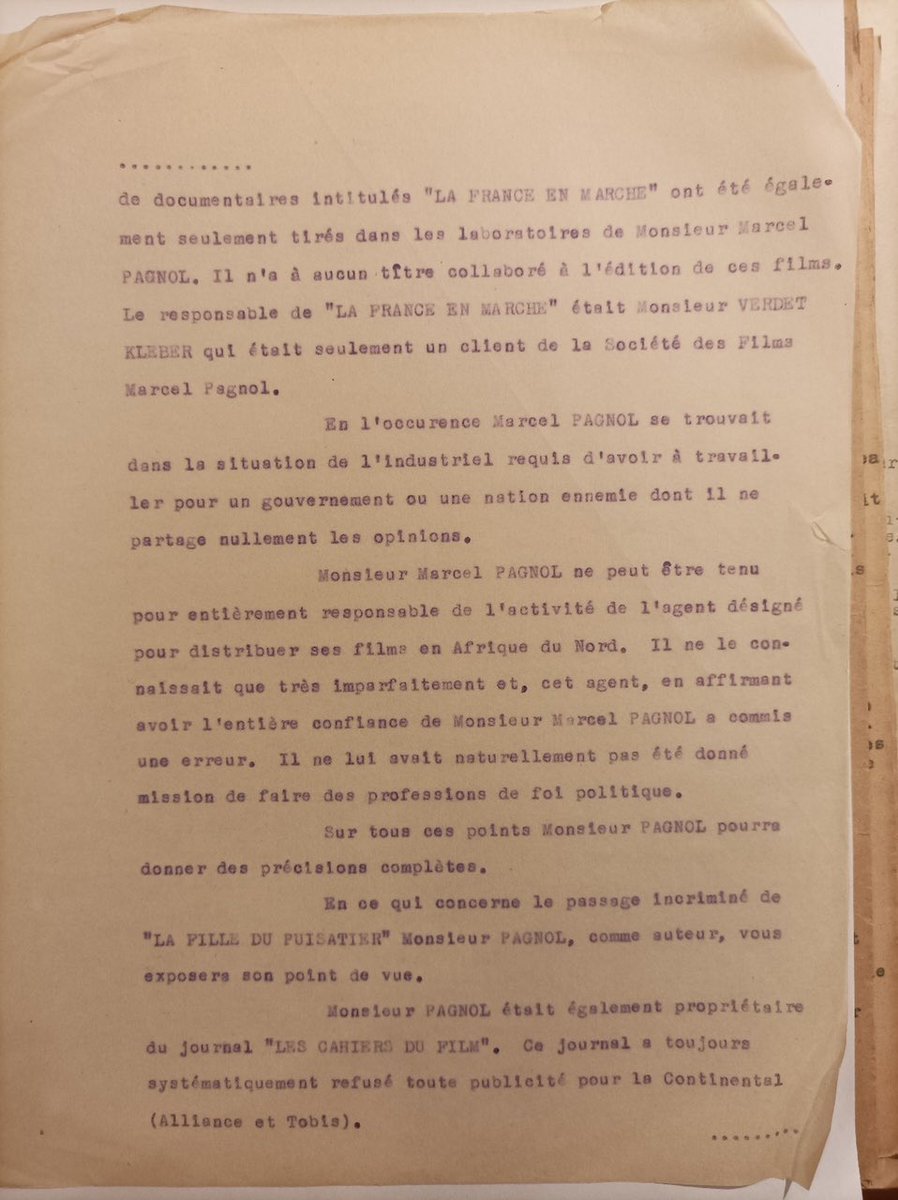 npagnol's tweet photo. Suite aux mensonges de la page @Wikipedia dédiée à mon grand-père @MarcelPagnol , je me résous à publier ce document d’époque, prouvant une bonne fois pour toute qu’il n’a jamais collaboré avec les Allemands ou Vichy.
Il s’agit des conclusions du comité d’épuration de l’armée FR. https://t.co/qNsSHPHQ95