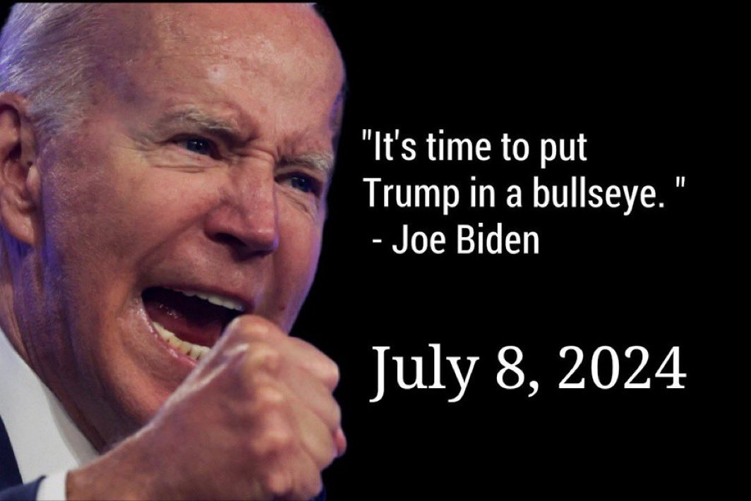 1959Goldstein's tweet photo. @POTUS Covering up ur part of the assassination attempt on the former President Donald J Trump 
This is worse than the claim of January 6th by a mile
NO ONE IS ABOVE THE LAW
#BackStepping
#ChargeBidenOnAssassinationAttempt
#ImpeachBiden
#BidenMustGo
#BidenMustResign
#LierInChief https://t.co/COovVqcxIe