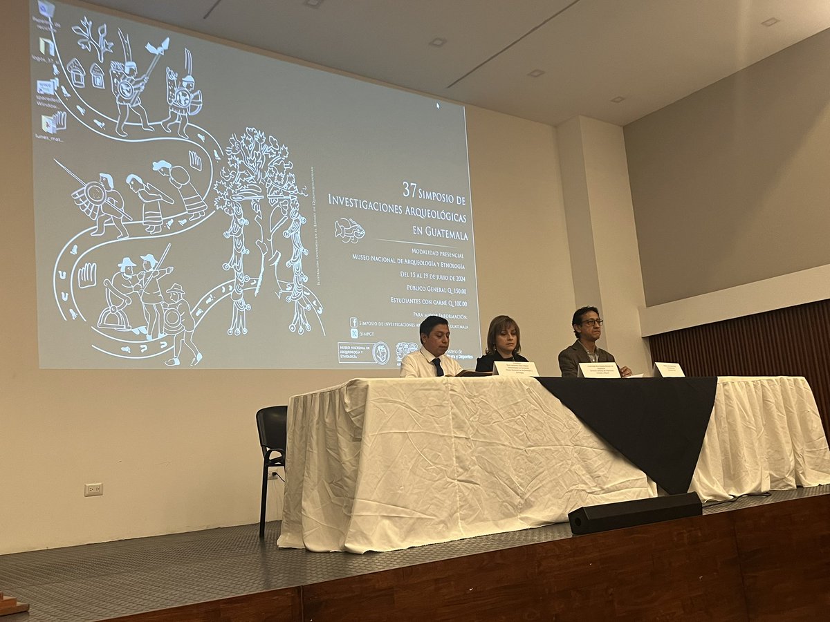 Después de tres años de restricciones, estamos presentes en el 37 Simposio de Investigaciones Arqueológicas en Guatemala en el Museo Nacional de Arqueología y Etnología