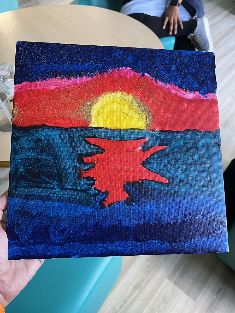 otkev1983's tweet photo. Fantastic artwork done over the weekend for our quiet space on Chaucer ward. I’m extremely proud of the talent I’ve seen amongst the service users. This teaches them that they have hidden talents and purpose! #OT #takealookatmeadowbrook #teamchaucer https://t.co/BxKiB2evNF