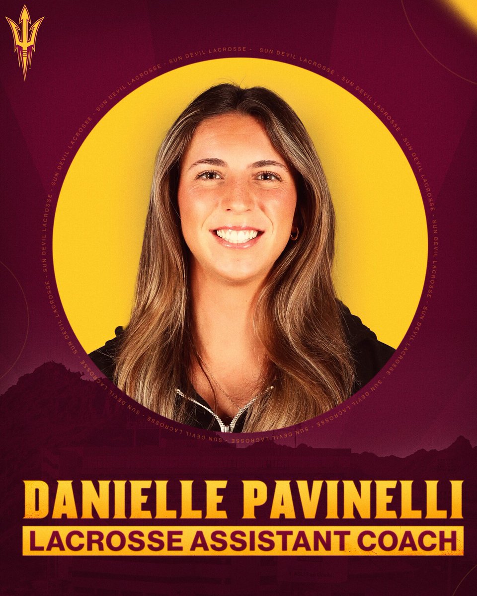 The newest addition to the <a href="/SunDevilWLax/">Sun Devil Lacrosse</a> coaching staff 😈

Welcome to the SDL family, Danielle 🤝