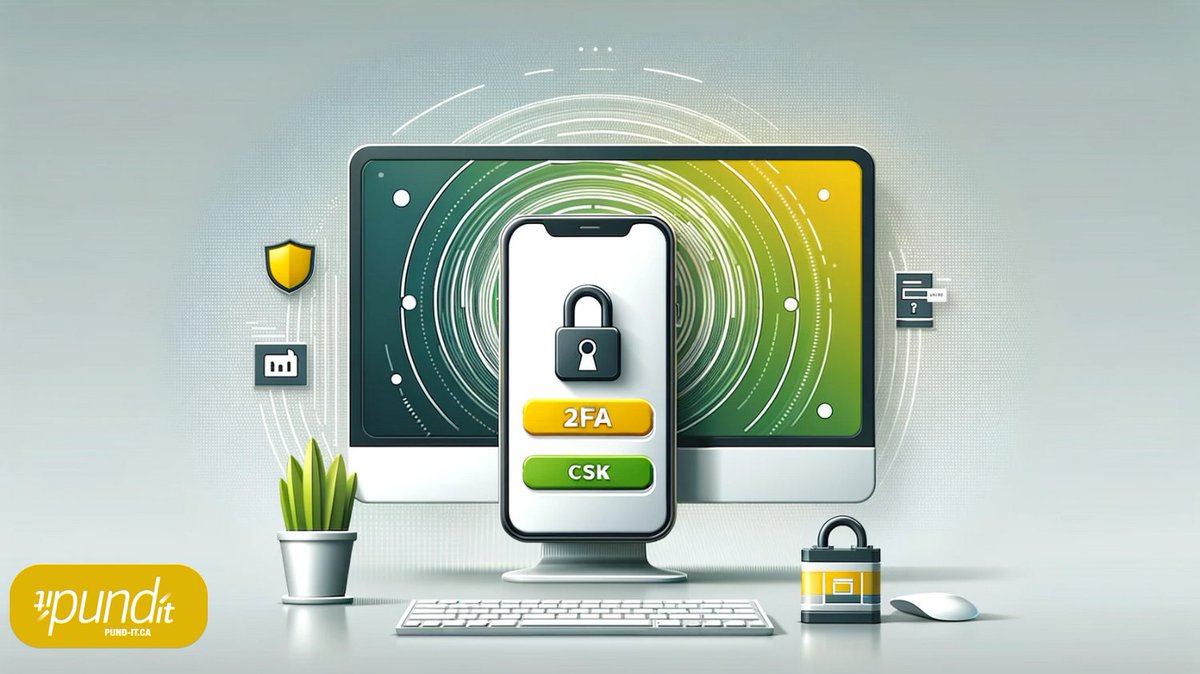 punditca's tweet image. Kick off your week by implementing two-factor authentication on all critical accounts. Double the security for double the peace of mind. Think of it as a second chance to protect your data—don’t miss out! 🛡️ #2FAMonday #CyberSecurity #PundITProTips