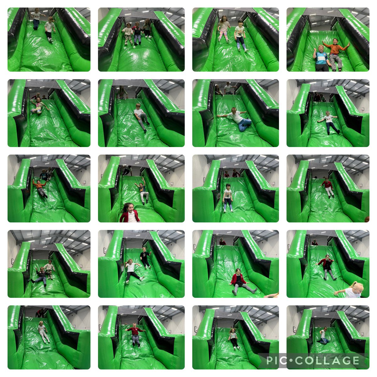 We started off our last week in Dosbarth Abertawe in the best way! Inflatable obstacle course this morning followed by a class party this afternoon!