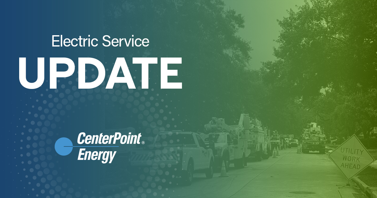 CenterPoint's tweet image. We have restored power to more than 2 million customers and expect to reach approximately 98% restoration by the end of the day on Wednesday, July 17. We are repositioning crews and equipment to address area with significant structural damage to restore those without power. Read…