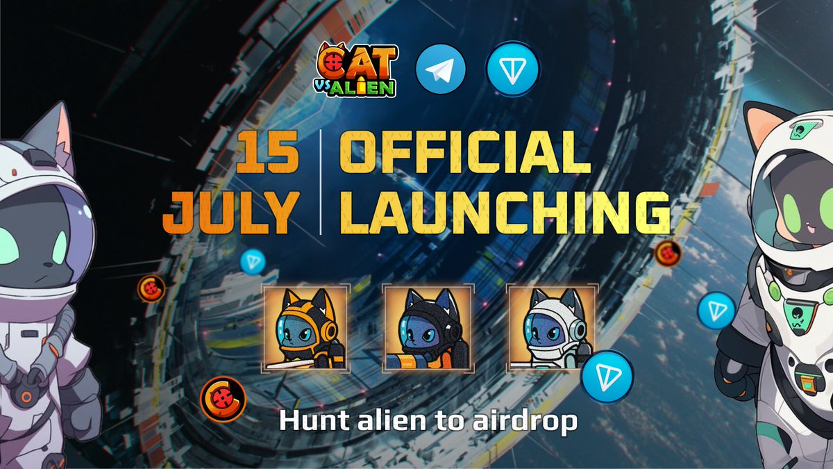 Cat vs Alien (@catvsalien) on Twitter photo ๐ฅ Official Launch CatvsAlien Play-to-Airdrop! ๐ฅ
๐ We are delighted to announce the official launch of <a href="/catvsalien/">Cat vs Alien</a> Play-to-Airdrop! Embark on your journey into the alien hunt, uncover hidden treasures, and strive for the top spot on the leaderboard. Your adventure begins now! ๐ฅ Official Launch CatvsAlien Play-to-Airdrop! ๐ฅ
๐ We are delighted to announce the official launch of <a href="/catvsalien/">Cat vs Alien</a> Play-to-Airdrop! Embark on your journey into the alien hunt, uncover hidden treasures, and strive for the top spot on the leaderboard. Your adventure begins now!