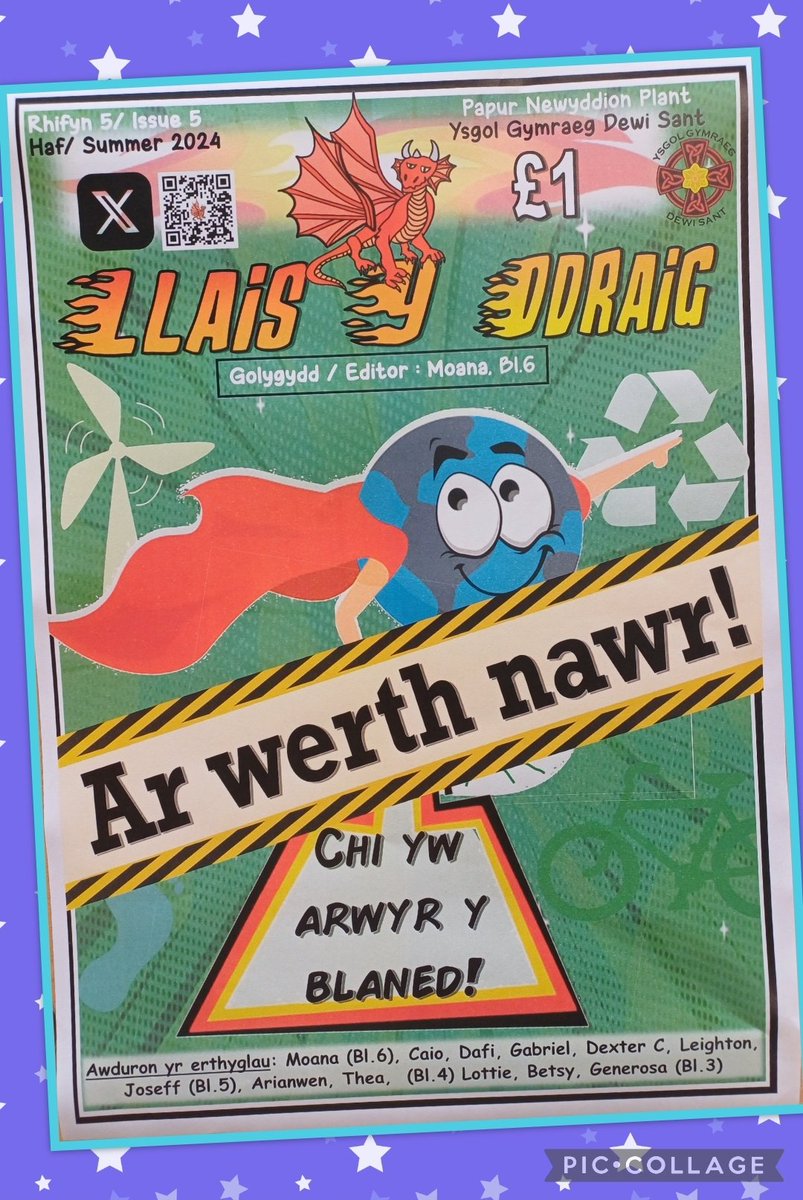 MissMEvans1's tweet photo. Mae cylchgrawn Ysgol Dewi Sant a grewyd gan y dysgwyr ar werth iddynt brynu yn yr ysgol am Β£1 o fory ymlaen!
πππ²
The Ysgol Dewi Sant magazine created by the children will be on sale for pupils to purchase for Β£1 from tomorrow!
#DSLlyth #DSDyn #GwenerGwych #LlaisYDdraig https://t.co/o3qf6WhBjH