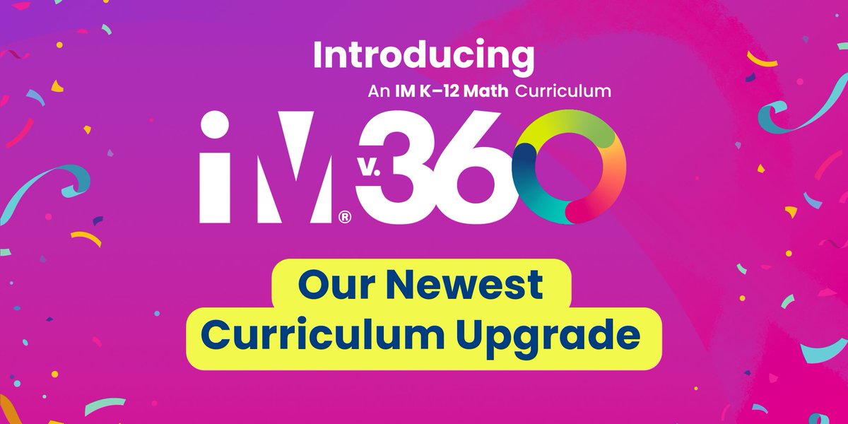 IllustrateMath's tweet photo. 🌟 Exciting News for Educators! 🌟
We're thrilled to launch IM v.360, a breakthrough in math education tailored to ignite curiosity and foster learning.
👉 Visit Access IM today to explore IM v.360: https://t.co/eVfxGGhZU6
#LearnWithIM #IMv360 #IllustrativeMathematics https://t.co/0lxUeJjgBe