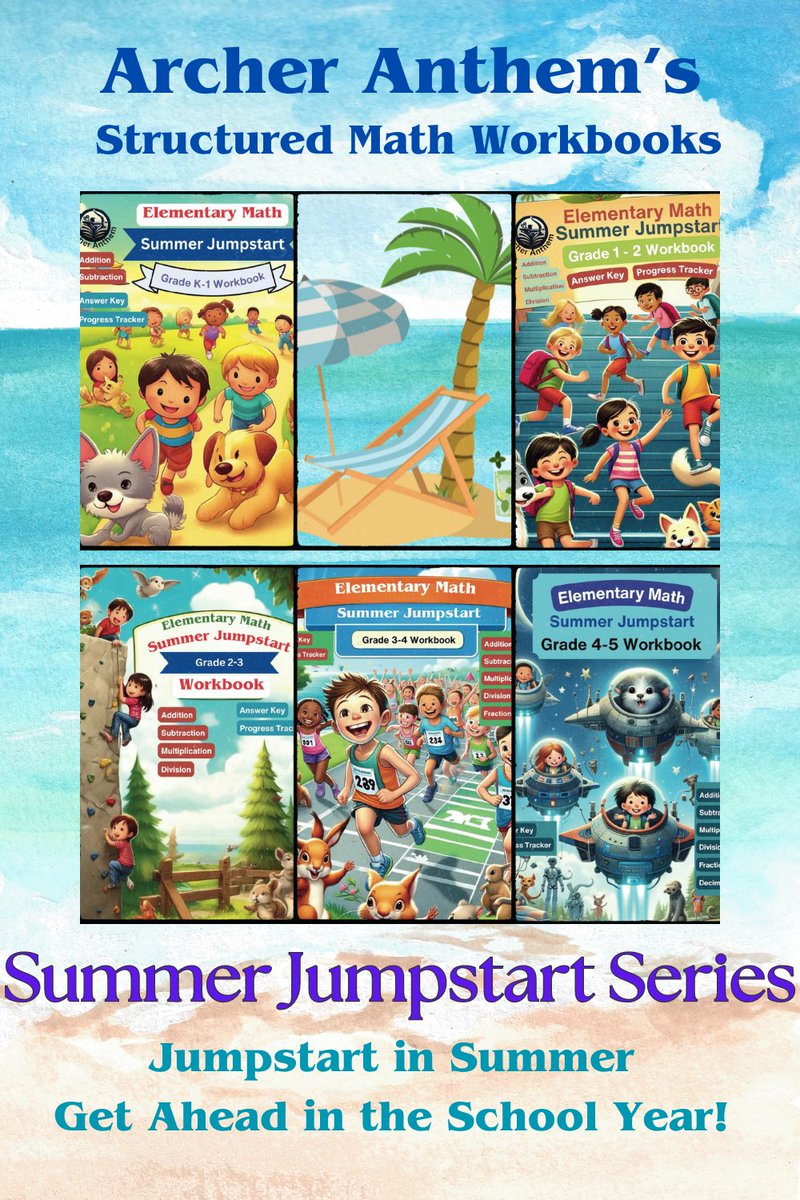 archeranthem's tweet image. Summer Jumpstart Series - Math Workbooks
Structured learning for grade to grade transition.
Jumpstart in Summer. Get Ahead in the School Year!
archeranthem.com

#math #mathworkbooks #elementaryschool