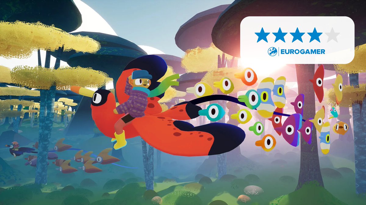 Creature collecting has never been quite so ruminative and beautiful, in Flock - the latest from Hollow Ponds and Richard Hogg, the team behind Hohokum and I Am Dead.

Our review: eurogamer.net/flock-review-t…