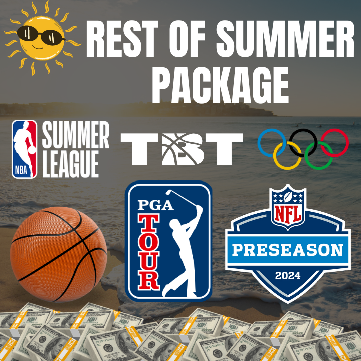 QuanNFL's tweet photo. ☀️ End of Summer Package ☀️

All plays, all sports through 9/5 when the NFL Season kicks off

NBA Summer League, TBT, Olympics, six PGA events, five UFC events, and of course, NFL Preseason

Use code "SIZZLING" for 30% off, valid first 30 purchases only!

https://t.co/fquuDZ99r8