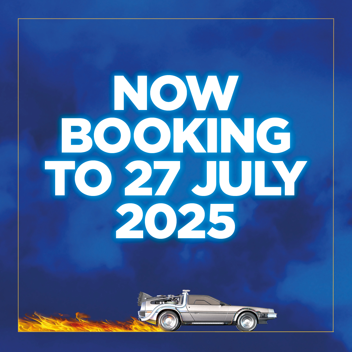 Here's a new red letter date in the history of the West End... 27 July 2025!!! 🤯

We're welcoming you to Hill Valley into next summer! 
Book your tickets YESTERDAY!!! 🎸⚡️