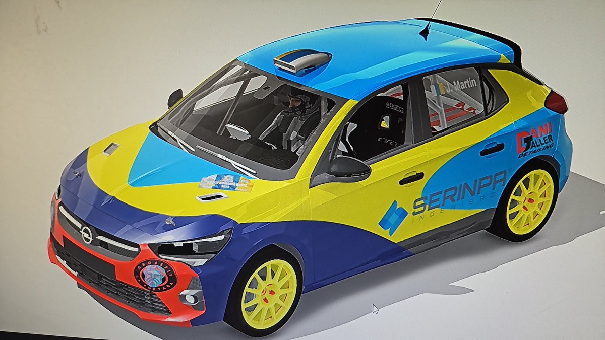 JmSimracing's tweet photo. 2 años después volvemos por aquí. Inscritos al Mundialito Canario que organiza @SIMRALLY_es.
La montura--> Opel Corsa Rally 4.
#simracing #rallyvirtual https://t.co/9mXTuDIBir