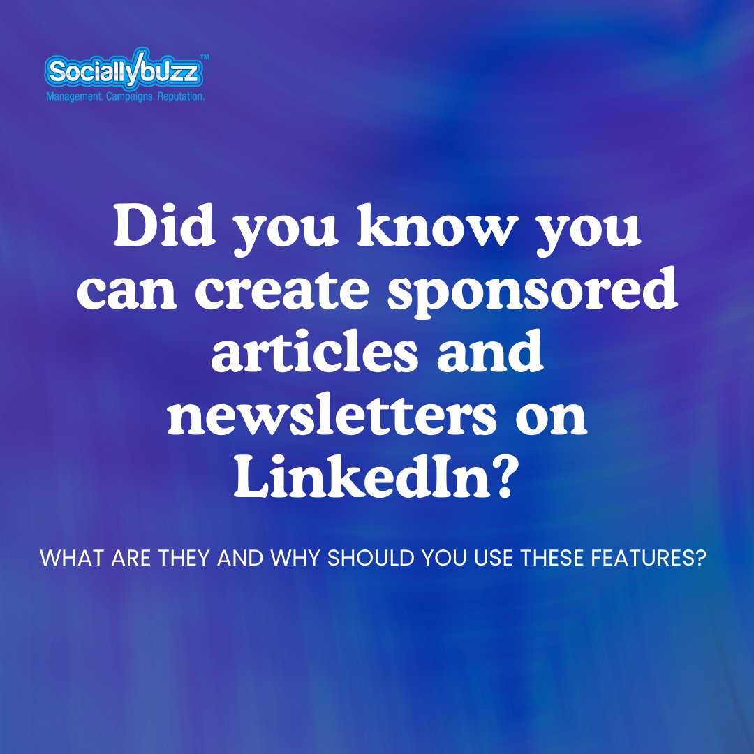 Sociallybuzz's tweet photo. Boost your LinkedIn presence with these new features 🤩

If you need any help or have questions, feel free to reach out to us. We're here to help you succeed!

#SociallyBuzz #LinkedIn #newfeatures #digitalmarketing #contentmarketing https://t.co/9wj7kRM9cF