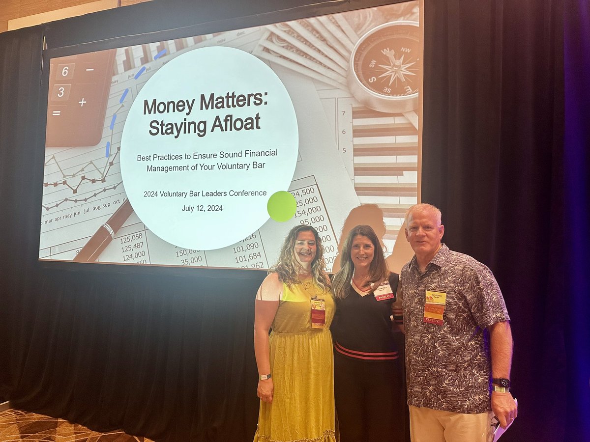 HCBATampaBay's tweet photo. @HCBATampaBay was proud to support the @TheFlaBar #VBLC2024 Great to be in Orlando with so many outstanding bar leaders from around Florida and to share information about association best practices! Thanks to the committee and all the sponsors who made it happen! 😄 https://t.co/v1kBA78knA