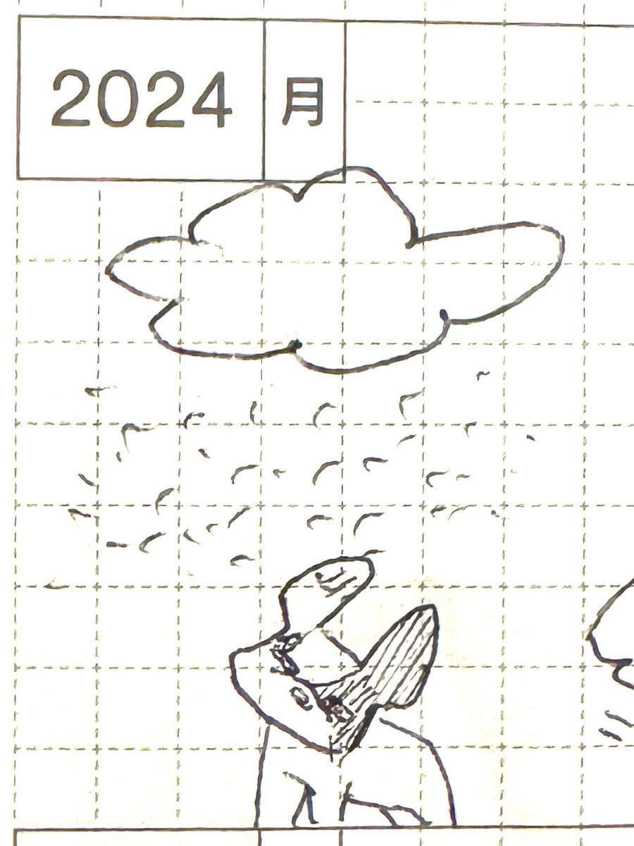 #1日1ラクガキ
今日は結構はりつめて仕事してたせいでラクガキ忘れてた
犬日記、小雨で朝散歩行けずの絵 