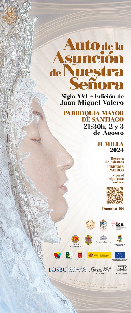Losao_Santiago's tweet photo. No te pierdas el Auto de la Asunción de Nuestra Señora

Viernes 2 y sábado 3 de agosto - 21.30 h
Entradas en Librería Papiros y https://t.co/rRzVV2NM6n
Promoción especial "Jóvenes del Auto": si eres menor de 25 años y compras tu entrada por internet, tendrás un ahorro! https://t.co/ZpGYqu941q