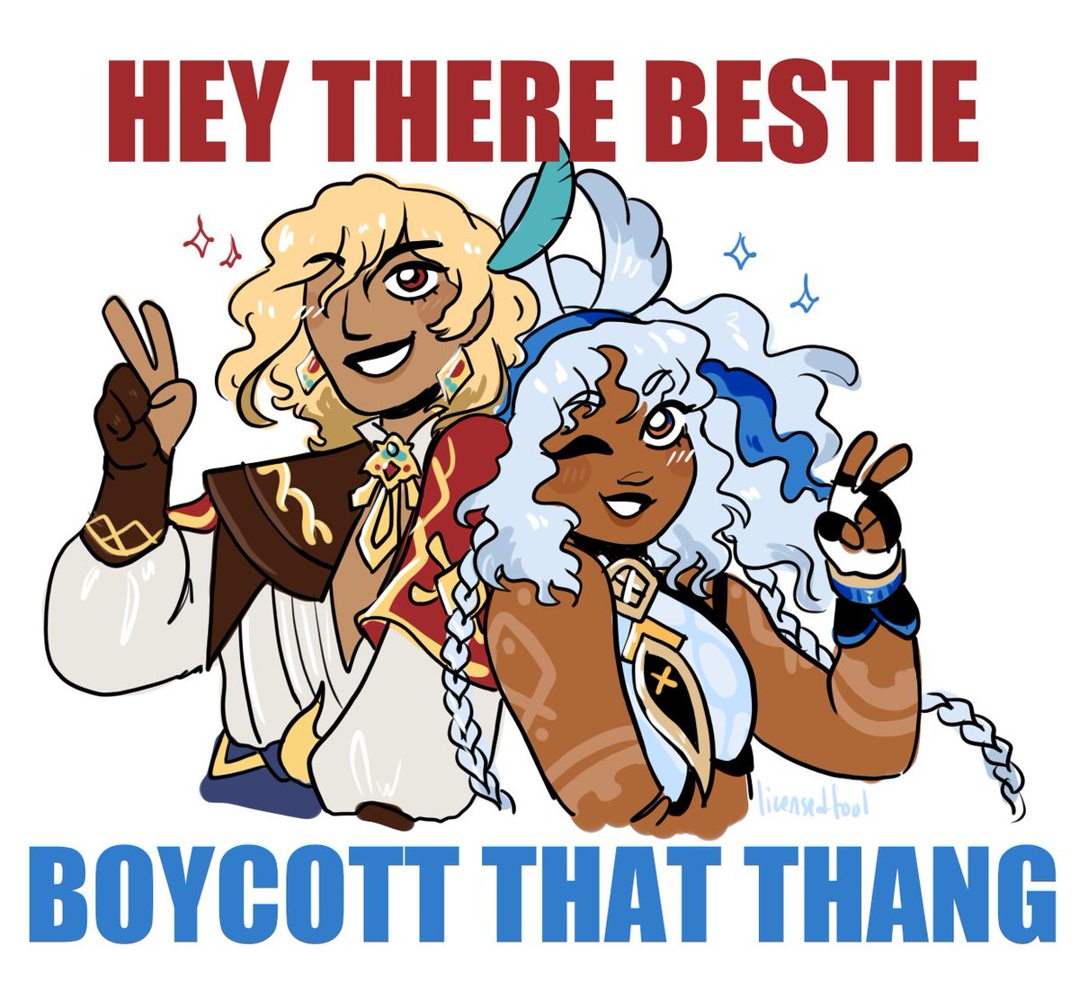 licensedf00l's tweet photo. kaveh and mualani say USE YOUR VOICE, DEMAND CHANGE, AND MAKE HYV DO BETTER!! #FixNatlan #BoycottHYV #Natlan https://t.co/9qc4wjqOQH