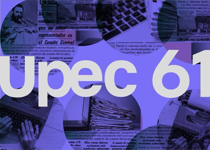 DiazCanelB's tweet photo. Saludo a la UPEC en sus renovados 61 por unir y apoyar a sus miembros, velando por la ética y la profesionalidad de un gremio inseparable de la historia de la #RevoluciónCubana. 

Felicidades @periodistascuba, siempre contamos con ustedes y pediremos más de ustedes. https://t.co/KaqR5Nqecl