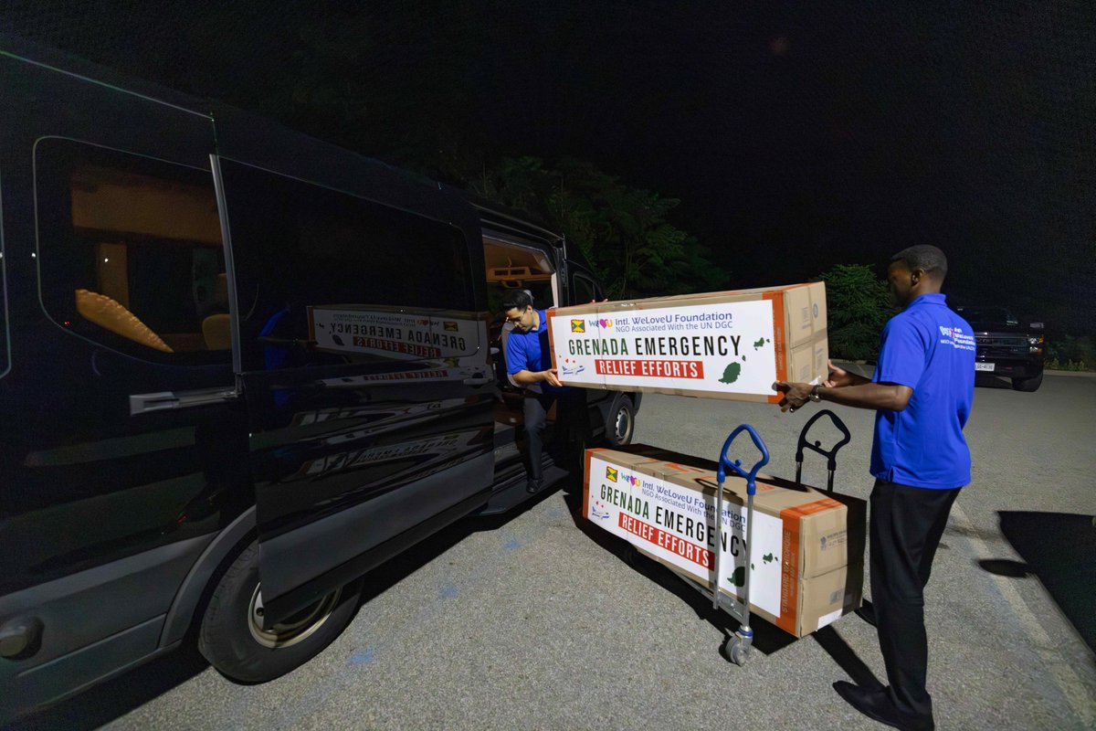 weloveuusa's tweet photo. Our thoughts are with the people of Grenada. WeLoveU volunteers are preparing to deliver essential supplies and assist with debris removal. #StrengthForGrenada #HurricaneBeryl #BerylRelief #WeLoveUGrenada #InternationalWeLoveUFoundation #WeLoveUFoundation #WeLoveU https://t.co/vGaGXZ41tC