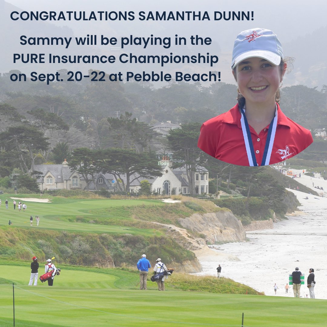 FirstTeeCT's tweet image. Sam will be paired with a PGA Tour Champions player and compete for the Female title at Pebble Beach and Spyglass Hill applying life and leadership skills learned from First Tee - Connecticut. Way to go, Sam, we are so proud of you! #firstteect #pureinsurancefirsttee #girlsgolf