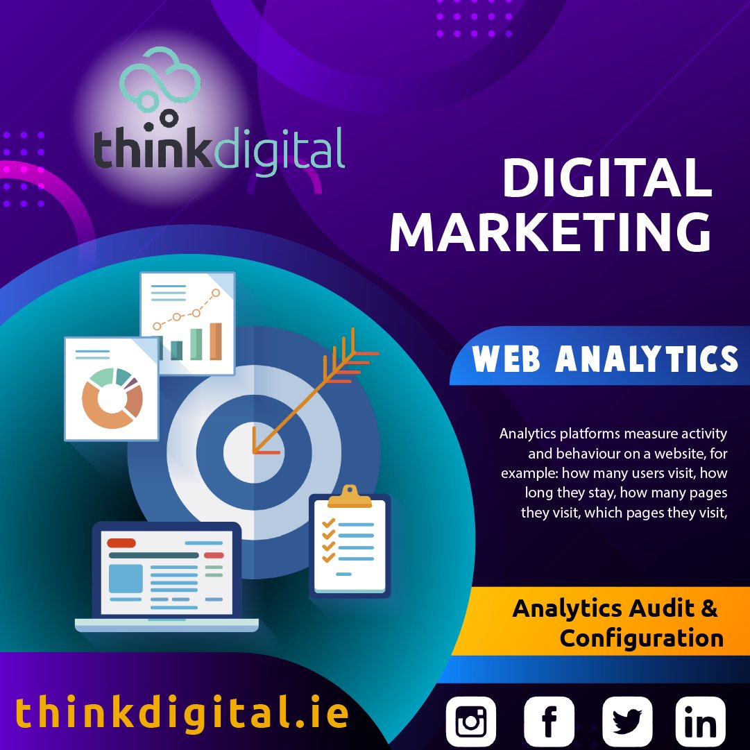 📊 Unlock the Power of Web Analytics with Think Digital!

With our comprehensive Analytics Audit &amp; Configuration, gain valuable insights to drive data-driven decisions and optimize your digital strategy.

#DigitalMarketing #WebAnalytics #ThinkDigital #BusinessGrowth #DataDriven