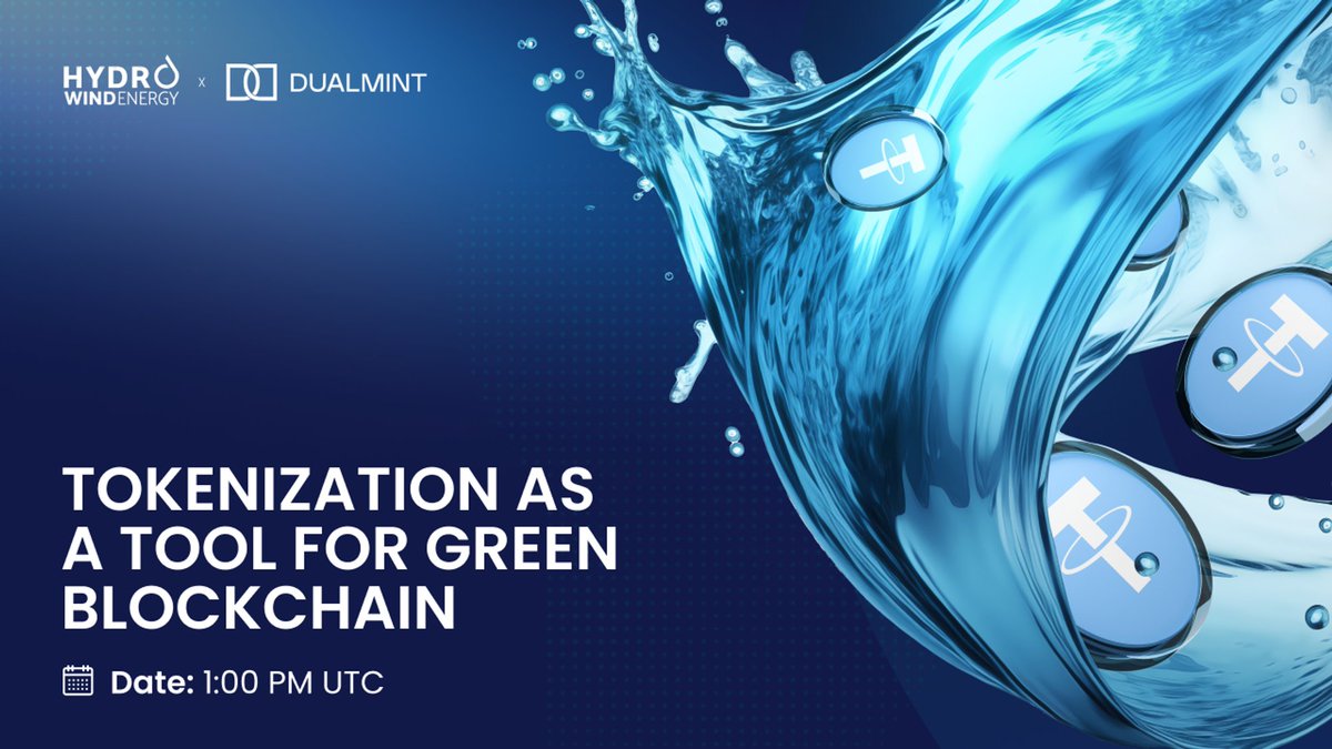 HydroWindEnergy's tweet photo. 🌟 Just a friendly reminder about AMA July 16th, 1:00 PM UTC!

Join Hydro Wind Energy and DualMint as they share insights on Tokenization as a Tool for Green Blockchain

🗓 July 16th, 1:00 PM UTC

Tune in 👉 https://t.co/CtphZ9gzro https://t.co/Kh6m324dnu