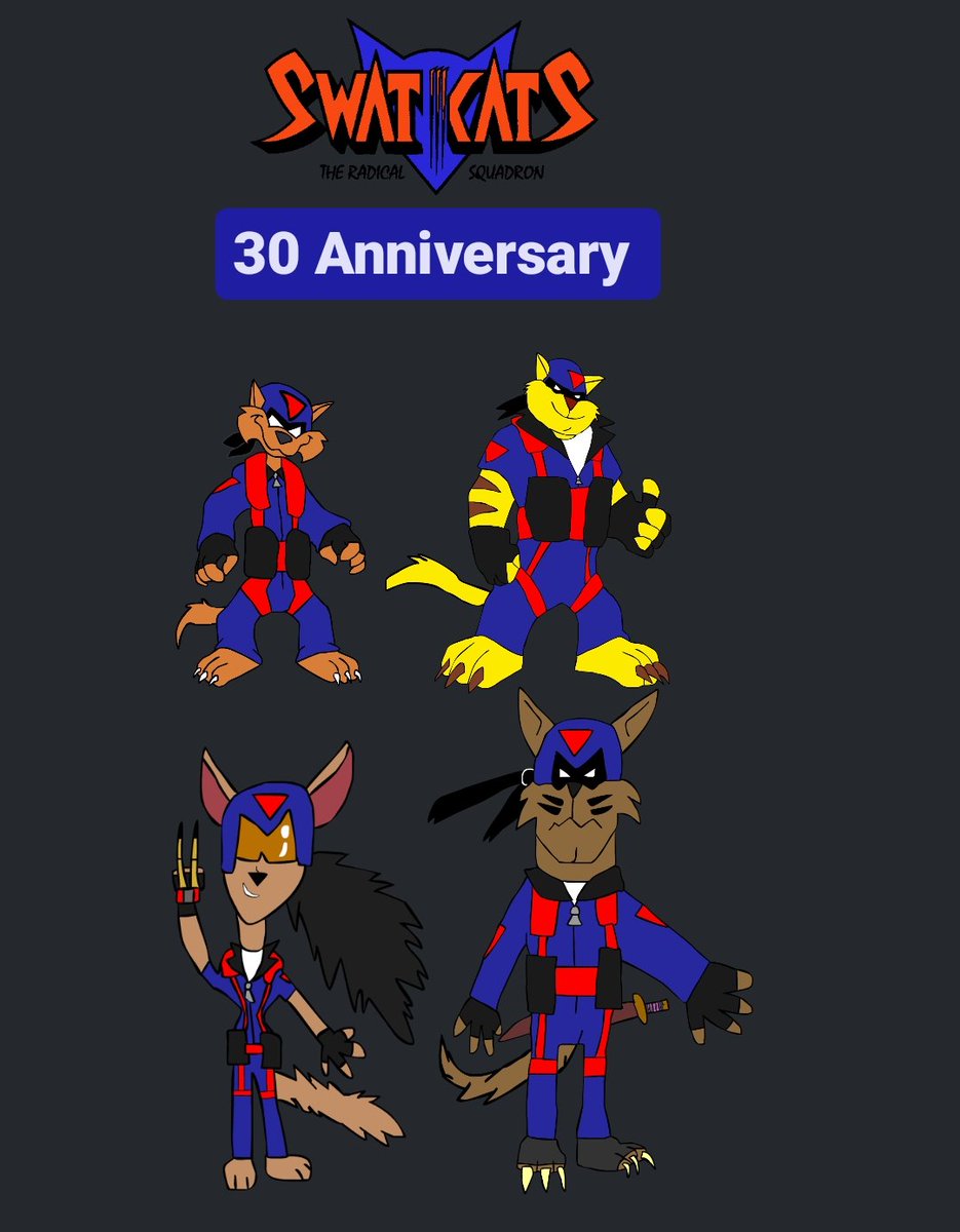 1378_mathilda's tweet photo. Swat Kats was 30 Years Old...
#SwatKats #JakeClawson #ChanceFurlong #UlyssesFeral #FelinaFeral https://t.co/aLseSif4sI