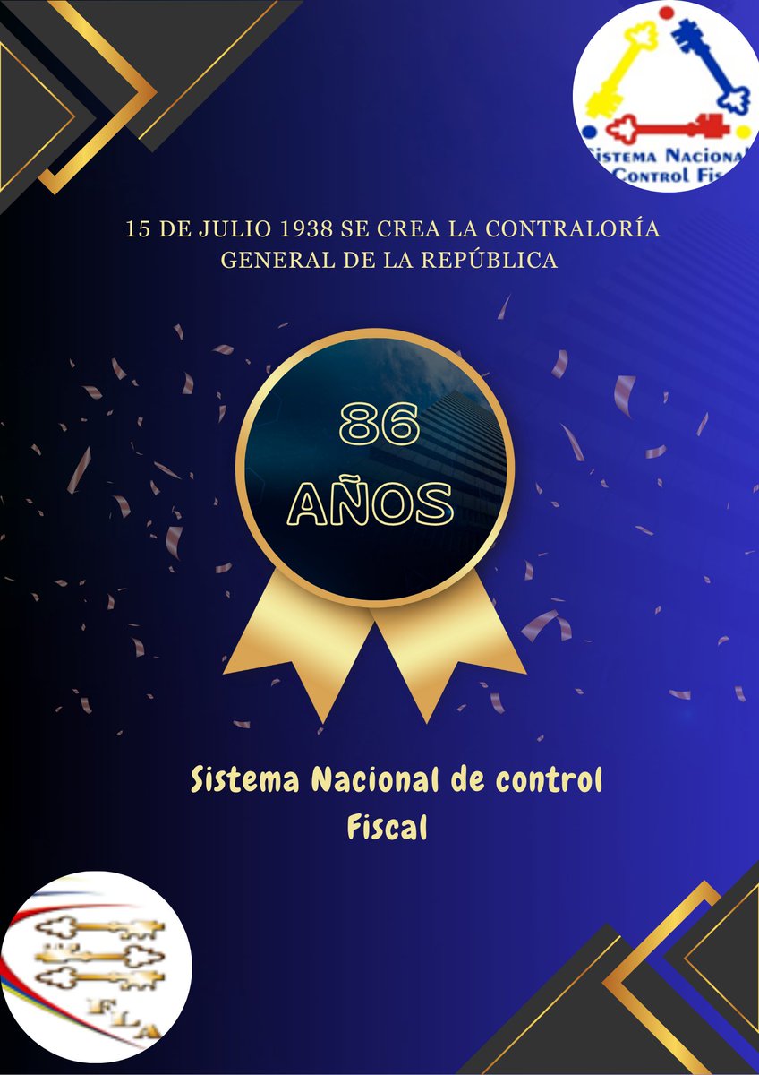 #15Jul Tal día como hoy en 1938  fue creada la Contraloría General de la Nación actualmente Contraloría General de la República mediante la promulgación de la Ley Orgánica de Hacienda Nacional, como máximo órgano rector del Sistema Nacional de Control Fiscal.🇻🇪
