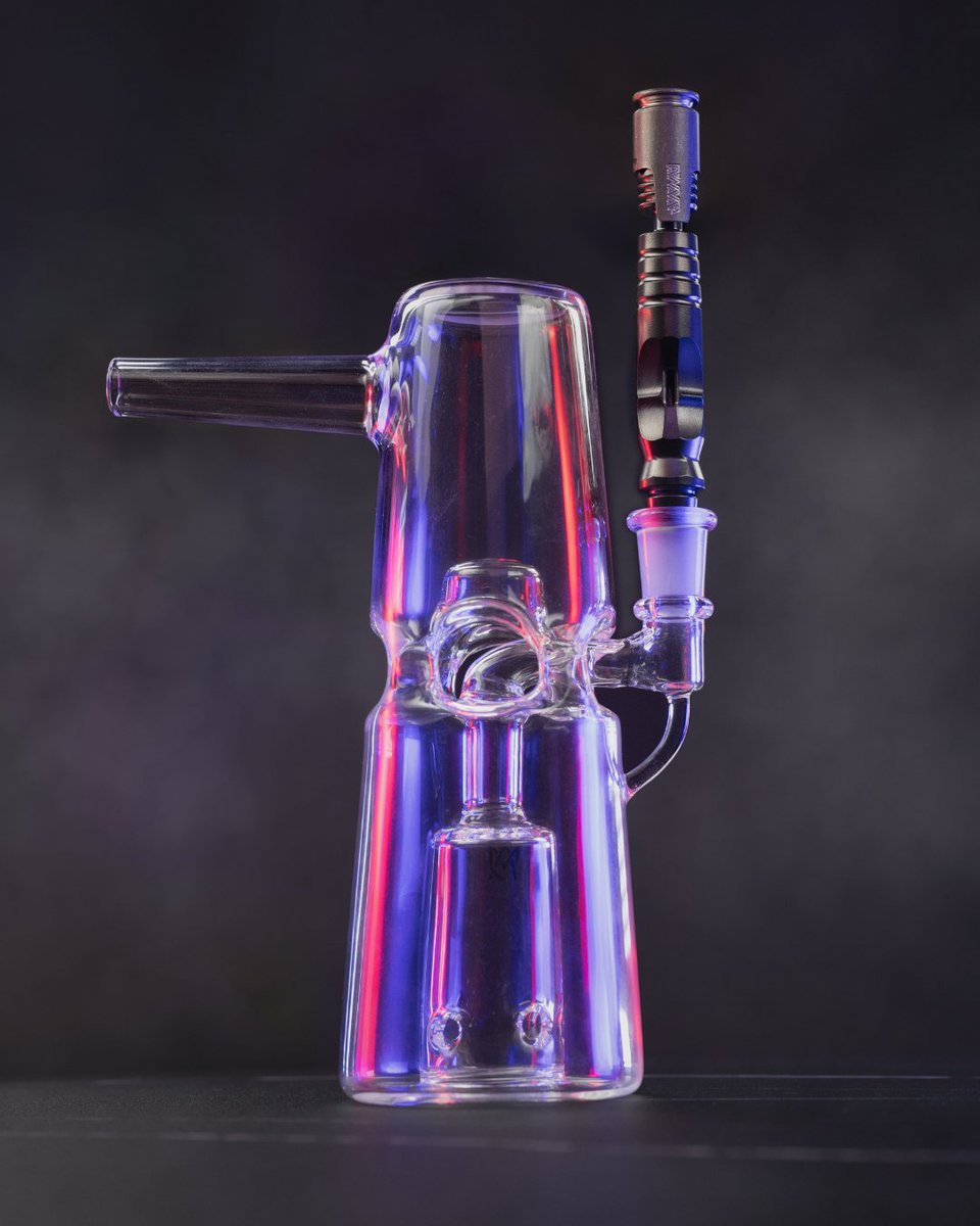 DynaVap's tweet photo. Put the FUN in functional with this sensational duo! The MJ Arsenal Turret’s fab egg function teams up with the HyperDyn’s big bowl. Get ready for smooth hits and endless enjoyment! 🌬️✨

#DynaVap #SmoothSessions #DynaVerse #functionalart #hyperdyn https://t.co/mQ5GSlZuPs