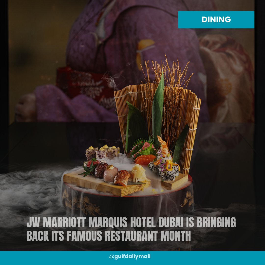 Experience @JWDubaiMarquis Restaurant Month this August! Enjoy exceptional deals at nine award-winning restaurants with specially curated menus. Savour the flavours from August 1st to 31st! 
Read more at: gulfdailymail.com/jw-marriott-ma…
#JWMarriottMarquis #DubaiDining #Dubai