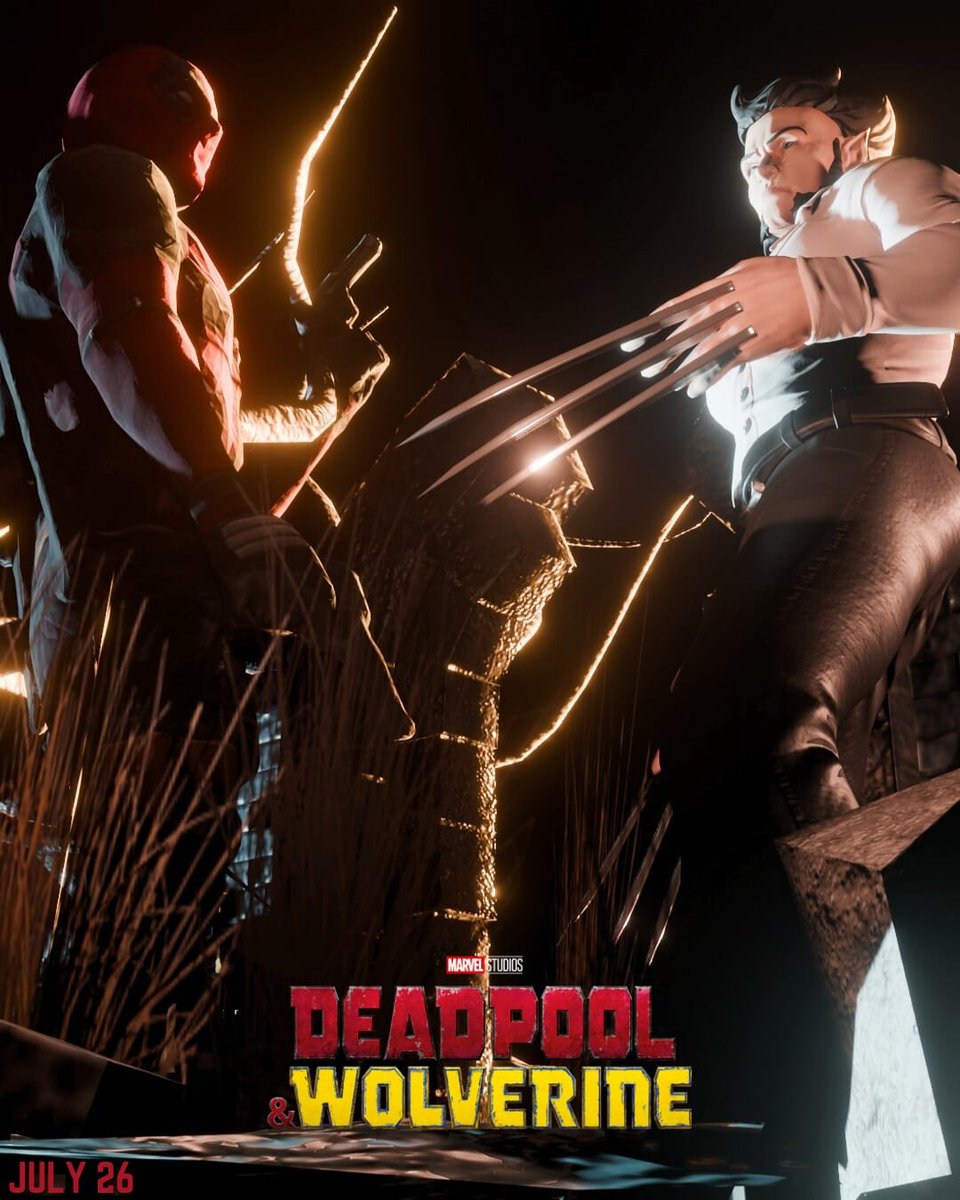 Deadpool Wolverine 🔥 

Made in blender and Photoshop 🤍 

#blender #DeadpoolAndWolverine #MarvelStudios