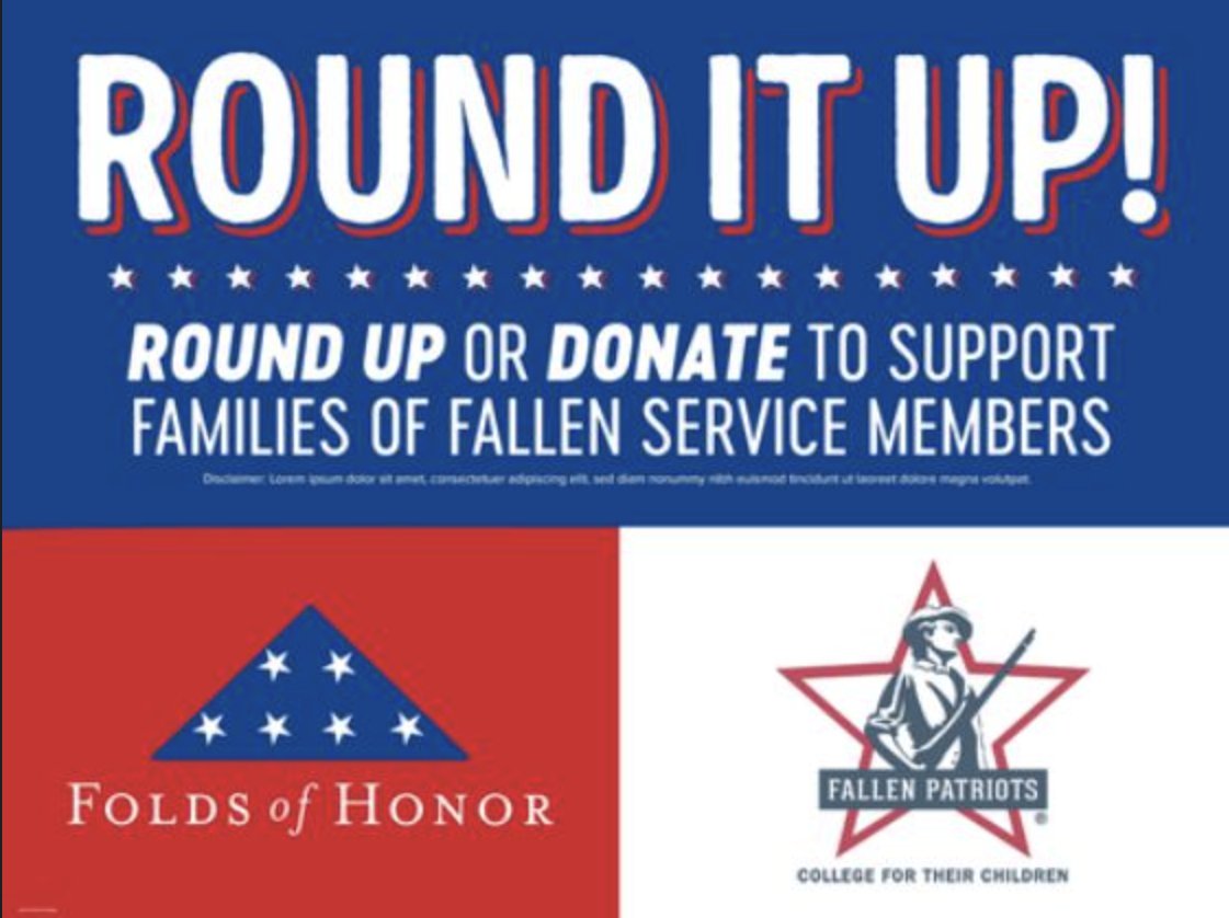 🇺🇸 We're halfway through July, and there's still time to support <a href="/Bojangles/">Bojangles</a> Round Up Campaign benefiting CFP!

By participating in the Round Up Campaign, you can support the families of our nation's fallen heroes just by ordering lunch and rounding up to the next dollar.