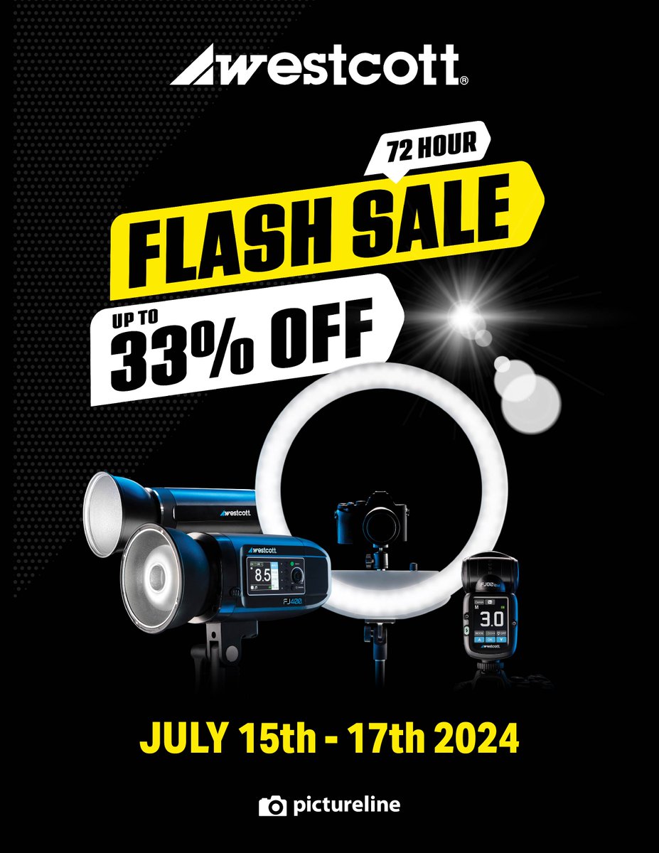 pictureline's tweet photo. WESTCOTT FLASH SALE! These deals will only be available starting TODAY, July 15-17th. Shop here >> https://t.co/t6UDSm7izI https://t.co/QqYCtLLomL