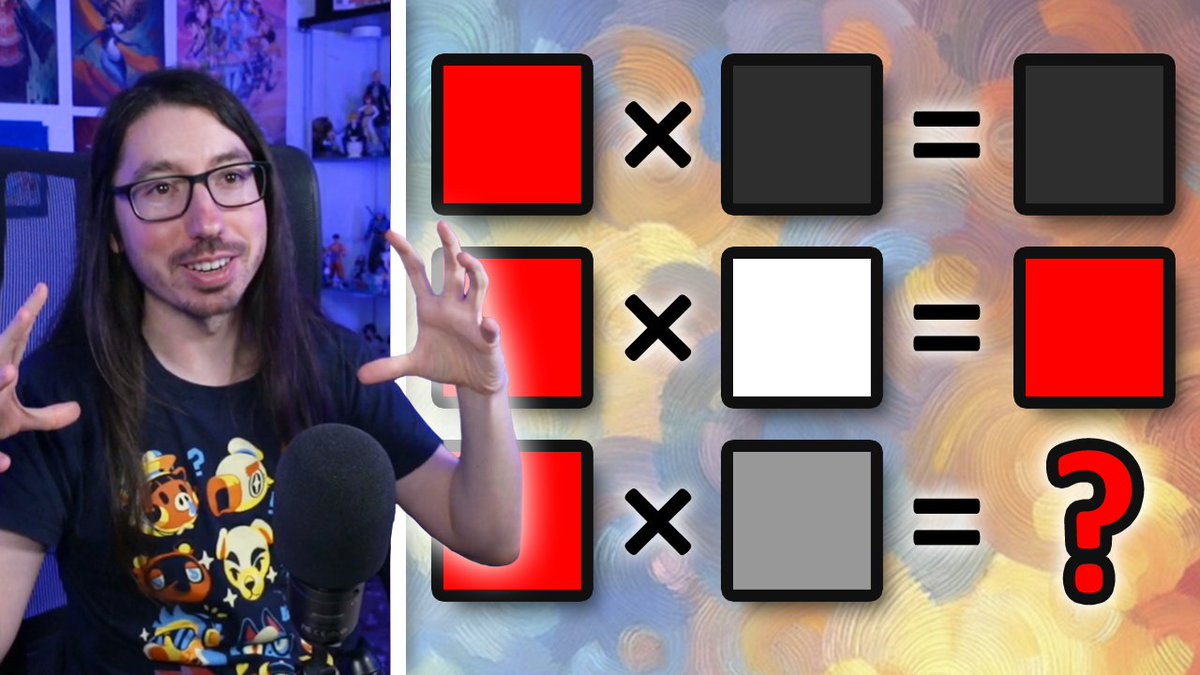 guinxu's tweet image. Estaba multiplicando colores para un shader cuando alguien me preguntó cómo rayos funciona eso.

Explicación breve para todos los públicos:

youtube.com/watch?v=QX79CD…