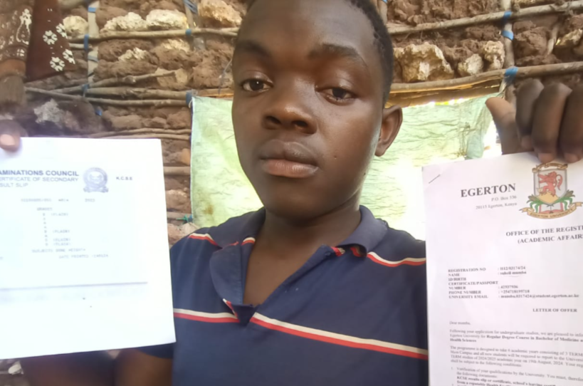 K24Tv's tweet photo. Kwale: Needy student cries for help to raise Ksh490K fees to study medicine
https://t.co/OqoLaXIyeW https://t.co/H6duLoY0cJ