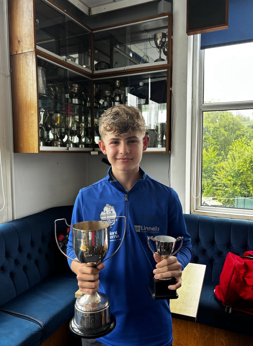 Greenmeadowshop's tweet photo. South Wales Boys Strokeplay Champion James Palfrey, with a 73, winning by 2 from Charlie McKinney, fantastic golf in awful conditions, ⁦@MartynPalfrey⁩ the match play starts tomorrow, last 16. Good luck tomorrow Jimo💪🏼 https://t.co/epv8UazsZH