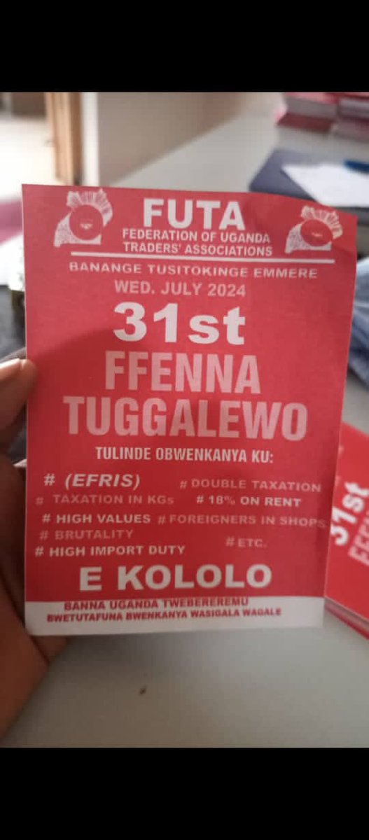 KalibbalaSamuel's tweet photo. @BugandaOfficial Inform everyone financial bill 2023 must be changed. https://t.co/3rm7gu2bbH