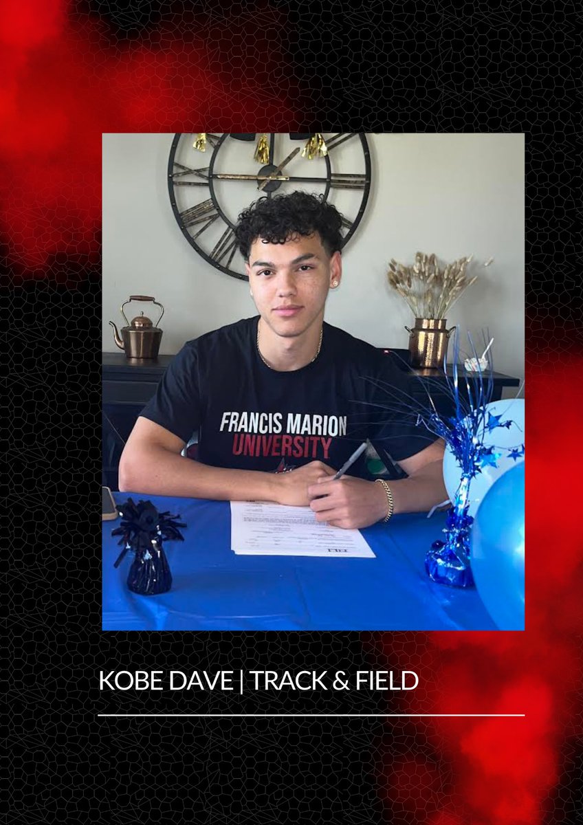 Welcome to the Francis Marion Track Family Kobe Dave!⭐️ 

#GoPatsGo #PatsFast #SwampEm